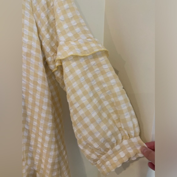 Zadie B’s cream checked dress 2x - Picture 2 of 7